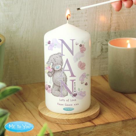 Personalised Nan Me to You Pillar Candle Extra Image 2
